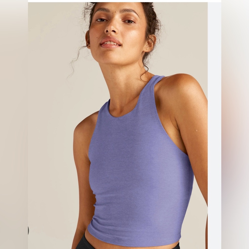 Beyond Yoga | purple crop tank